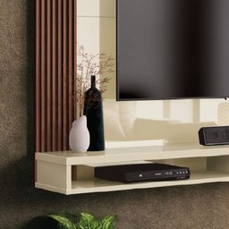 Painel para Tv até 50 Polegadas Dijon Off White Naturale Edn Móveis - 6