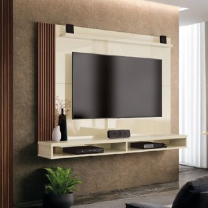 Painel para Tv até 50 Polegadas Dijon Off White Naturale Edn Móveis