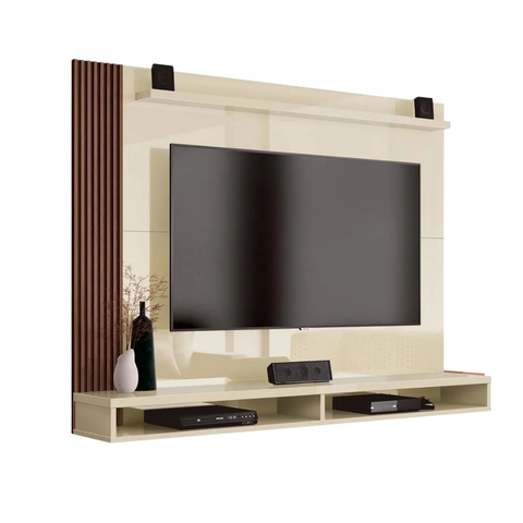 Painel para Tv até 50 Polegadas Dijon Off White Naturale Edn Móveis