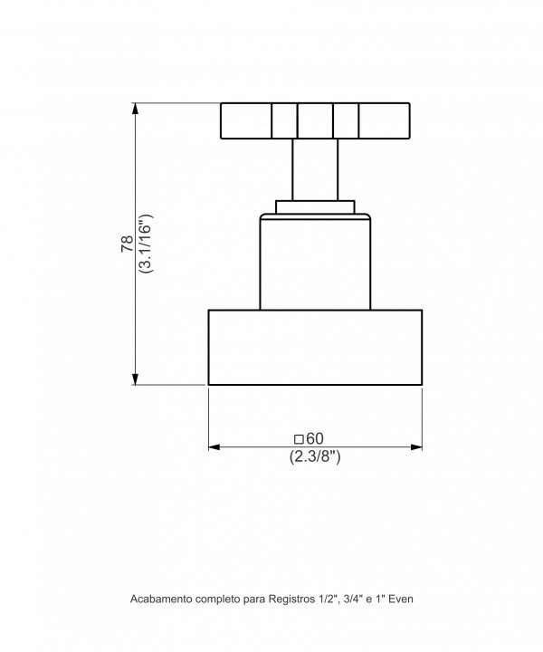 Acabamento Registro Base Deca Dn15 Even Perflex - 2