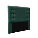 Ver imagem 1 de Cabeceira Cama Box Solteiro 90cm e Recamier Gênova Veludo Verde S04 - D'Rossi