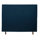 Ver imagem 2 de Cabeceira Cama Box Solteiro Poliana 90 Cm Suede Azul Marinho - MV Estofados Shop