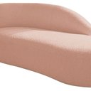 Ver imagem 6 de Kit Divã Luna 185cm Lado Direito e 01 Poltrona Base de Ferro Preto Suede Rosê