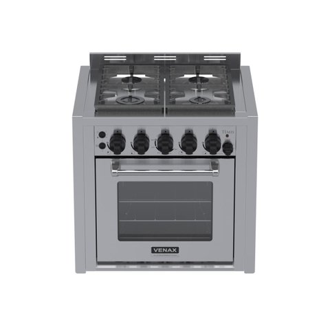 Fogao de Embutir 4 Bocas Venax Temis Inox Gas Glp 127v