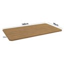 Ver imagem 5 de Mesa de Sala Jantar Duina C/ Tampo 160cm Niquel/freijo - Kappesberg