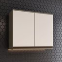 Ver imagem 1 de Armário Aéreo Cozinha 80 Cm Connect 2 Portast Duna/cristal - Henn