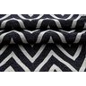 Tapete Passadeira 1,35MX50CM Zig Zag Preto Antiderrapante Para Quarto Sala ou Cozinha - 2