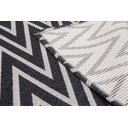 Ver imagem 3 de Tapete Passadeira 1,35MX50CM Zig Zag Preto Antiderrapante Para Quarto Sala ou Cozinha
