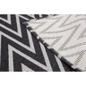 Tapete Passadeira 1,35MX50CM Zig Zag Preto Antiderrapante Para Quarto Sala ou Cozinha - 3