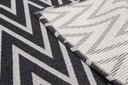 Ver imagem 3 de Tapete Passadeira 1,35MX50CM Zig Zag Preto Antiderrapante Para Quarto Sala ou Cozinha