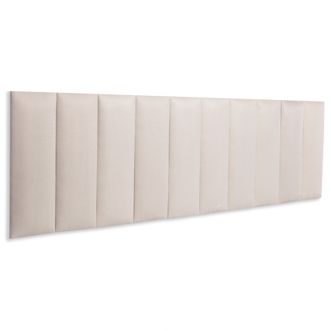 Cabeceira King Modulada Reta Cama Box Suede Creme