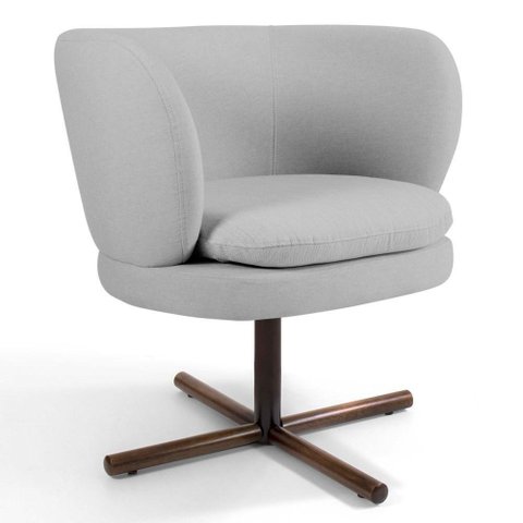 Poltrona Melissa Base Xis Giratória C-315 Cinza Claro