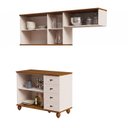Ver imagem 4 de Cozinha Compacta 3 Peças Joy Off White/Nogueira