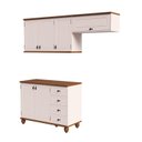 Ver imagem 2 de Cozinha Compacta 3 Peças Joy Off White/Nogueira
