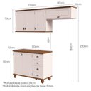 Ver imagem 3 de Cozinha Compacta 3 Peças Joy Off White/Nogueira