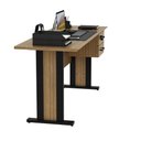 Ver imagem 7 de Mesa de Escritório 160cm 2 Gavetas e Chave Me4193 Amêndoa/preto