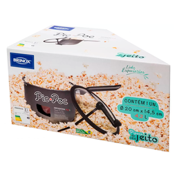 Pipoqueira C/ Tampa Brinox 4,2l Antiaderente Pic Poc Cereja - 4