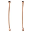 Ver imagem 1 de Kit 2 Engate Mangueira Flexível Rose Trançado Aço Inox 30cm