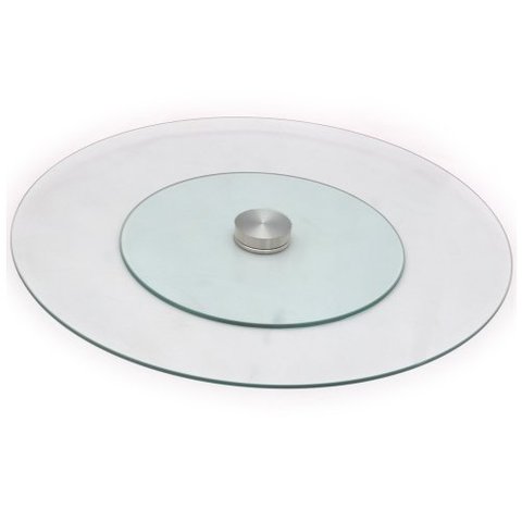 Prato Giratório Vidro Incolor Temperado 80 Cm:80 cm