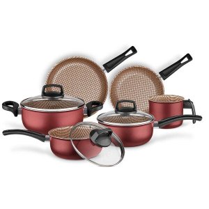 Conjunto de Panelas Flora Tvt 6 Peças Mta