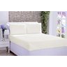 Jogo De Cama Lençol Ponto Palito Micropercal Casal 03 Peças Palha - 1