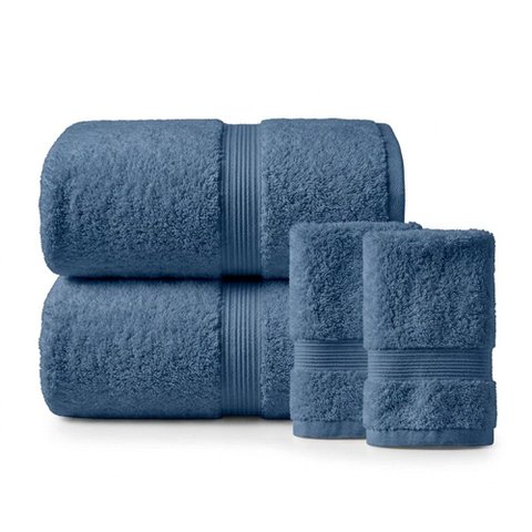 Jogo de Toalhas de Banho e Rosto Super Soft 4 Peças Algodão Super Macio Premium Casa Dona