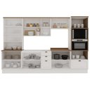 Ver imagem 6 de Cozinha Completa Modulada 100% Mdf 6 Peças com Cristaleira Iluminata