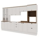 Ver imagem 3 de Cozinha Completa Modulada 100% Mdf 6 Peças com Cristaleira Iluminata