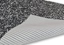 Ver imagem 7 de Tapete Passadeira Emborrachada Pvc Antiderrapante 0,65x5,00m Textura Branco Preto