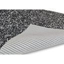 Ver imagem 7 de Tapete Passadeira Emborrachada Pvc Antiderrapante 0,65x5,00m Textura Branco Preto