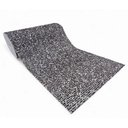 Ver imagem 2 de Tapete Passadeira Emborrachada Pvc Antiderrapante 0,65x5,00m Textura Branco Preto