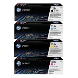 Toner Hp Original Kit 4 128a Ce320a Ce321a Ce322a Ce323a. - 1