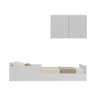 Minicama Infantil Montessoriana e Mesa Cabeceira 2 Portas Multimóveis Mp4205 Branca - 5