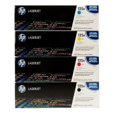 Kit Toner Original Hp Cb540a Cb541a Cb542a Cb543a 125a.