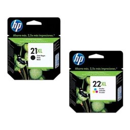 Kit Cartucho Hp 21 Xl Preto E 22 Xl Color . - 1