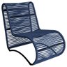 Cadeira Poltrona Porto para Área Externa em Alumínio Azul - 1