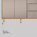Ver imagem 6 de Balcão para Cozinha 2 Portas 3 Gavetas Pia 120cm com Tampo Plena Amarelo/Cinamon/Nude Prime Tx