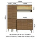 Ver imagem 4 de Armário de Cozinha Compacta 169cm Rustic Emilly Madesa 13