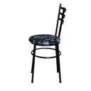 Ver imagem 4 de 2 Cadeiras para Mesa Epoxi Preta Assento Floral:floral Preto