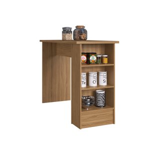Bancada de Cozinha 3 Nichos Co8000 Naturalle - Decibal Móveis