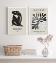 Ver imagem 1 de Kit 2 Quadros Minimalistas Preto e Cinza matisse 45x34cm:madeira Preta