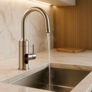 Torneira Elétrica Gourmet com Visor de Temperatura Aurora