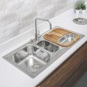 Ver imagem 2 de Kit Cuba Sobrepor com Misturador e Acessórios 8 Peças Marea Tramontina