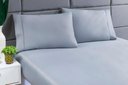 Ver imagem 1 de Jogo Lençol 400 Fios Ponto Palito Cama Casal 3pçs Poliéster - Cinza