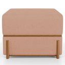 Ver imagem 6 de Kit 02 Puffs Decorativo Retangular para Sala de Estar Domus L02 Linho Rosê - Lyam Decor