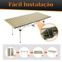 Ver imagem 5 de Mesa Dobrável Portátil para Camping - Prática e Resistente