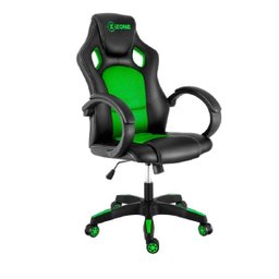Cadeira Gamer com Rodinhas Xzone Cgr-02 Preto e Verde - 1