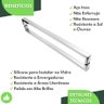 Puxador Inox U Para Porta Pivotante Alto Brilho 80cm - 4