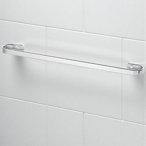 Porta Toalha Polido Toalheiro Porta Toalha de Banho 60 Cm Cromado