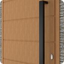 Ver imagem 2 de Puxador Inox U Para Porta Pivotante Preto Fosco 1.20 metro